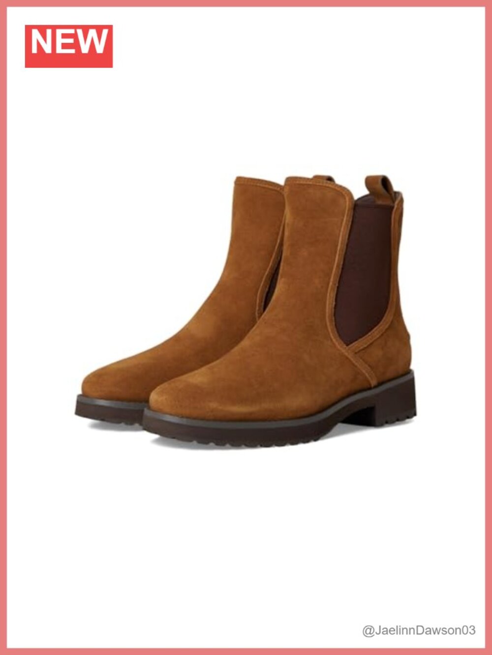 Waterproof Chelsea Ankle Boots Round Toe Pull-On Suede EVA